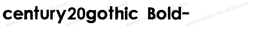century20gothic Bold字体转换